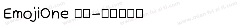 EmojiOne 字体字体转换